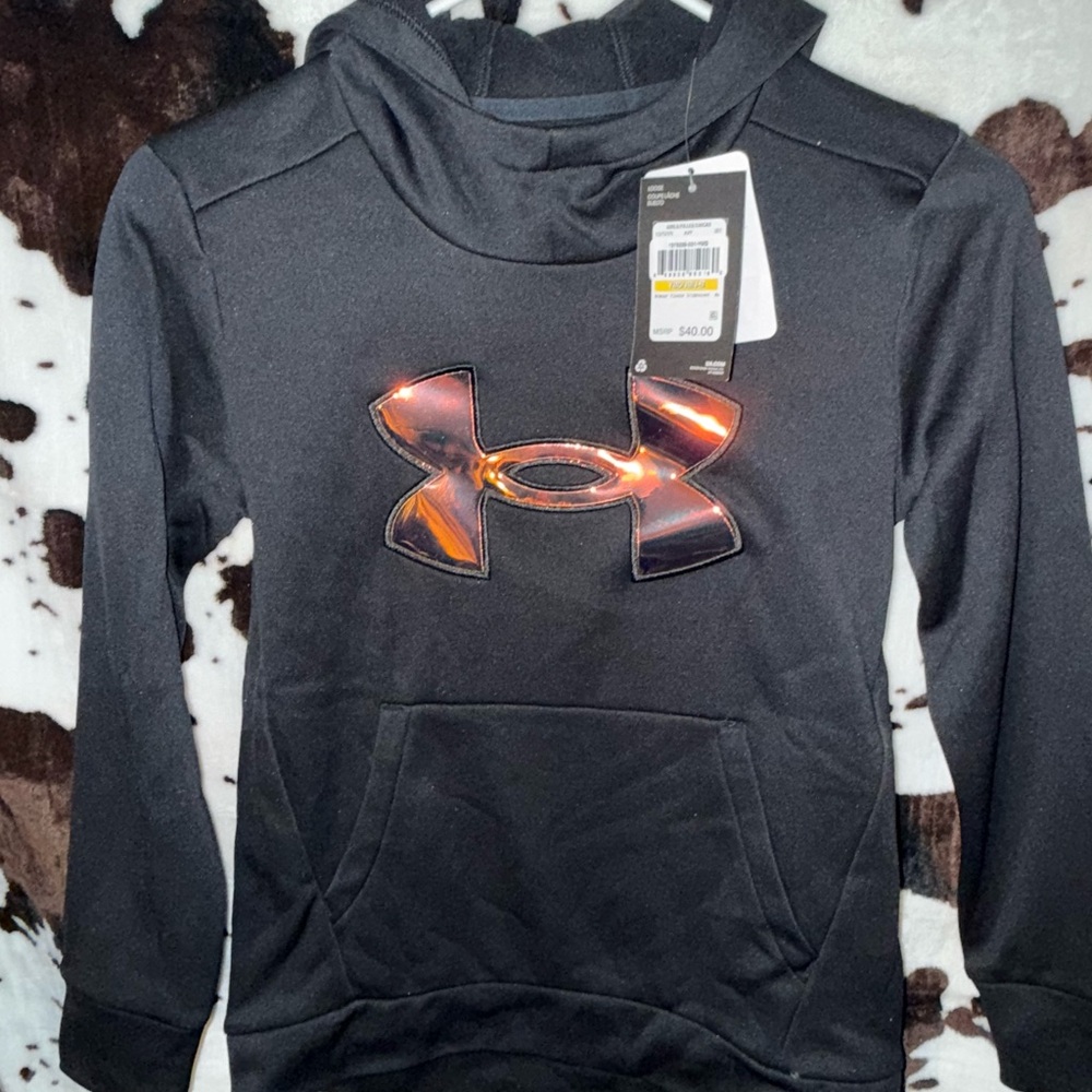 Under Armour Black Hoodie with Iridescent Logo